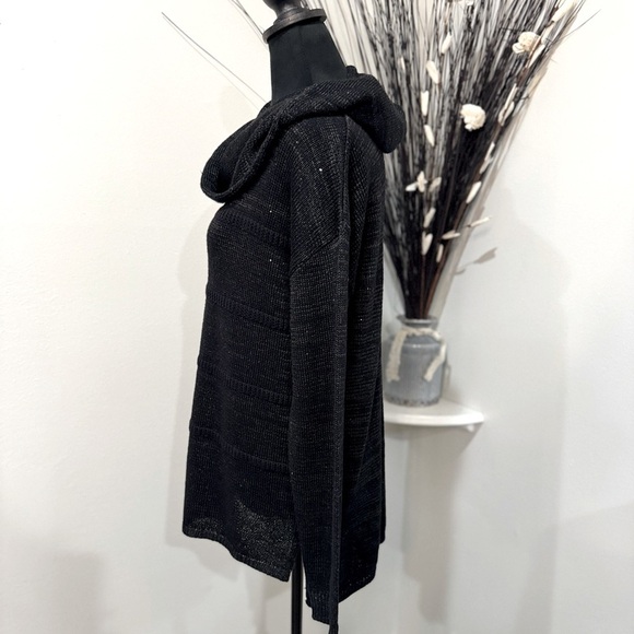 À La Carte's Versatile Black Cowl Neck Sweater size Medium - Picture 4 of 11